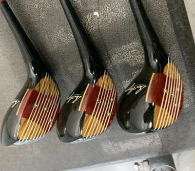 Vintage Ben Hogan Woods 1,3,5 with orig. Hogan grips GEMS - Image 1 of 4