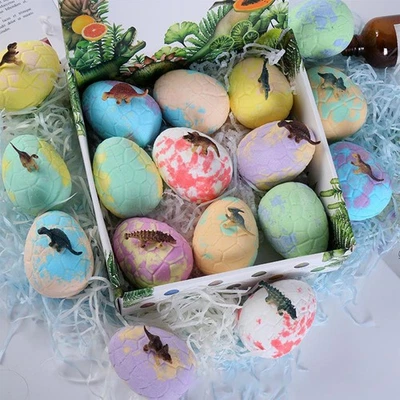 Lot of 9 Dinosaur Bath Bombs Kids with Surprise Toys Inside - Image 1 of 4