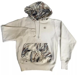 CHAMPION Reverse Weave Hoodie Adult Small Swirl Tie Dye Pullover - Picture 1 of 13
