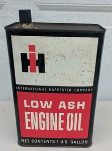 Vintage Ih Low Ash Engine Oil One Gallon Can - Picture 1 of 6