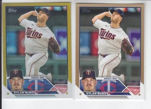 2 - 2023 Topps DYLAN BUNDY Gold Foil + Gold /2023 Twins #136 - Picture 1 of 2