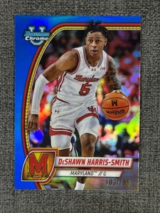 DeShawn Harris-Smith 2024-25 Bowman University rifrattore blu cromato /199 #85 - Foto 1 di 2
