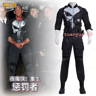 Daredevil:Born Again The Punisher 服装万圣节全套角色扮演服装 — 第 1/4 张图片
