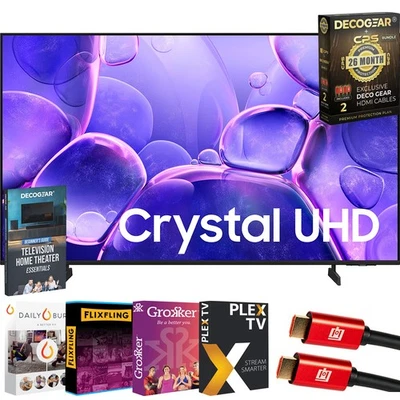 Samsung 65" Crystal UHD U8000F 4K Smart TV (2025) + Extended Protection Plan - Image 1 of 4