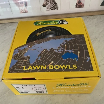 henselite lawn bowls Size 3 Heavy Black Gripped Australian Made Henselite - image 1 of 4