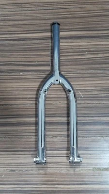 KHE Ramp Forks AD990 Freestyle 20" 1 1/8 10mm Chrome Mid School BMX Peg Bosses - Image 1 of 4