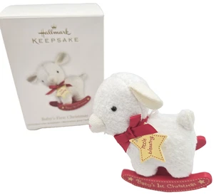 2011 Babys 1. Weihnachten Plüsch Lamm kleiner Segen Hallmark Andenken Ornament - Bild 1 von 15