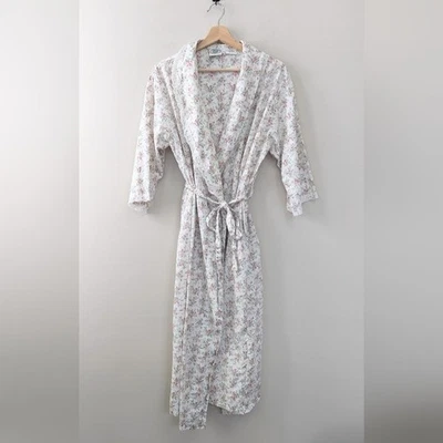 Bata Floral Vintage Laura Ashley Cottagecore Delicada Talla M Foto 1 de 4