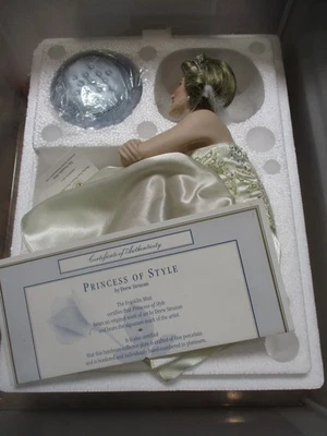 THE FRANKLIN COMO NUEVO Princesa Diana Muñeca de Porcelana Juego de Platos de Coleccionista con Certificado de Autenticidad LOTE 2 Foto 1 de 4