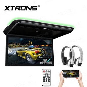 19.5" Long-distance Bus Coach Roof Monitor Ceiling HD 1080P USB HDMI IR Headset - Picture 1 of 12