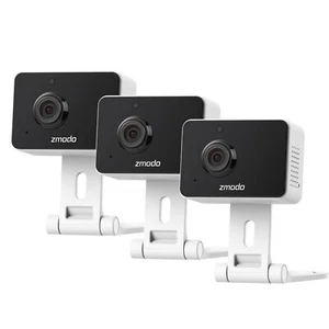 3 Pack Zmodo Mini Pro 1080P WiFi Indoor Two-Way Audio Camera - Picture 1 of 7