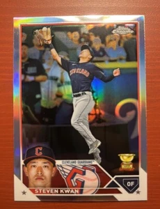 Steven Kwan 2023 Topps Cromo RC Rookie Cup Refractor #107 Cleveland Guardians - Imagen 1 de 2