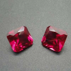Red Ruby Gemstone Octagon Cut Shape Handmade Gemstone AAA+Quality - Picture 1 of 4