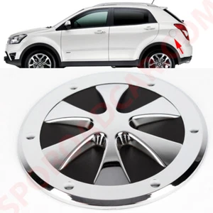 K-168 Car Chrome Fuel Tank Cap Cover Molding for Ssangyong Korando C 2011-2019 - Picture 1 of 5