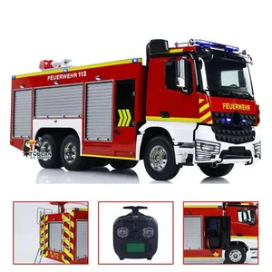 1/14 Scale RC Fire Car 6x4 Fire Fighting Truck Painted Assembled 3-speed Gearbox - Picture 1 of 12