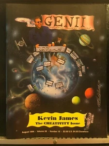 Kevin James Genii Magicians' Magazine August 1994 Contents Page Photo - Imagen 1 de 3