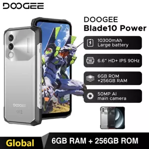 DOOGEE Blade10 Power IP68 Waterproof Phone 6.6” 90Hz 50MP 10300mAh NFC 24G+256GB - Picture 1 of 19