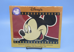 Disney 1999 Animated Film Classics 15 Month Calendar with 56 stickers Prints