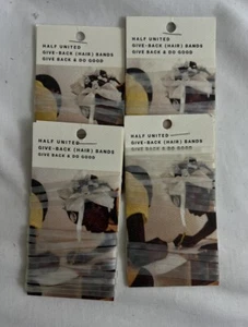 Lot of 4!Half United Give-Back (Hair) Bands Clear - Picture 1 of 1