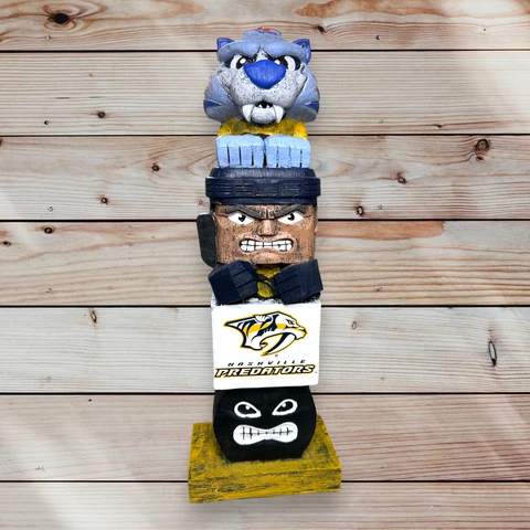Nashville Predators NHL Hockey Team Mascot Tiki Statue / Totem Pole Garden Cover