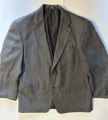 Jaqueta/casaco esportivo masculino Haggar Collection cinza Houndstooth tamanho 44R - Imagem 1 de 4