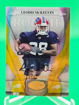 Leodis McKelvin 2008 Certified New Generation Gold 25/25 SSP RC Auto Bills TROY - Image 1 of 2