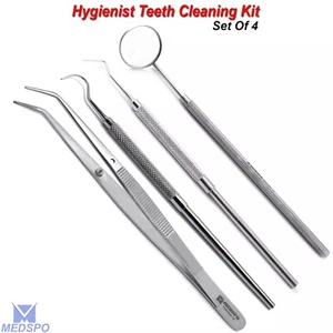 Kit de limpieza dental de dientes herramientas de cuidado bucal removedor de placa de hilo dental para dentista - Imagen 1 de 9