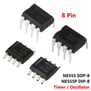 8 Pin NE555P NE555 DIP-8 SOP-8 Single Channel High-Precision Timer Oscillator IC - Picture 1 of 17