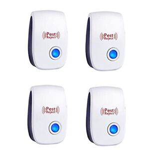 Ultrasonic Pest Control Repeller Reject Rat Mouse Mice spider UK 4 pack