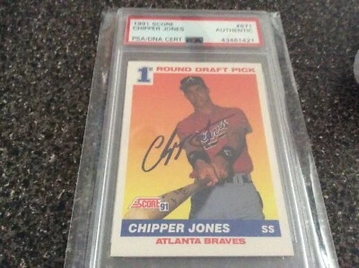 Chipper Jones Rookie Auto - Image 1 of 2