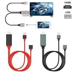 Cavo mirroring HDMI 1080P cellulare a TV HDTV adattatore per IPHONE IPAD Android ≌ - Foto 1 di 15