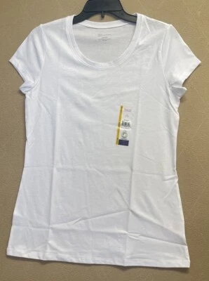 Nuevo Top Sin Fronteras Mujer Manga Corta Camiseta Juniors Camiseta Grande (11-13) Blanco Foto 1 de 4