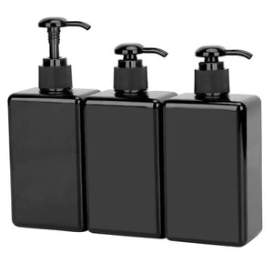 Empty Shampoo Bottles with Pump 3Pack 9.5oz/280ml Refillable Body Wash Dispen... - Picture 1 of 7