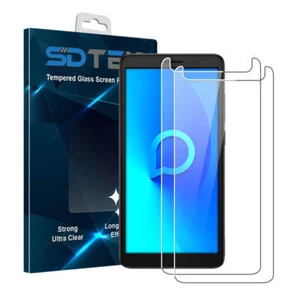 2x Tempered Glass Screen Protector for Alcatel 1 (2019-2021) - Picture 1 of 5