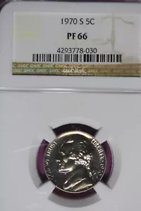 1970 S- NGC 5C PF66 JEFFERSON NICKEL #B45231 - Picture 1 of 2