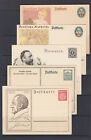 Germany Mi P208/P214 unused. 1928-32 Postal cards, 5 different, sound, F-VF.