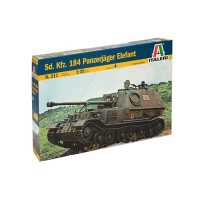 TIGER ELEFANT KIT 1:35 Italeri Kit Mezzi Militari Modellino Nuovo - Immagine 1 di 4