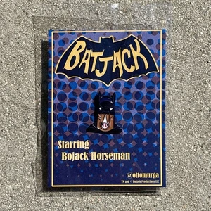 Rare Bojack Horseman Limited Ed #/100 “Batjack” Batman Pin Art Show Gallery1988 - Picture 1 of 6