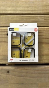 4 Pack Apple Watch Series 10 Hard PC Case Tempered Glass Screen Protector - Photo 1 sur 4