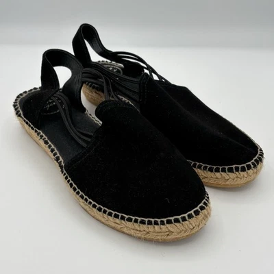 Sandalias alpargatas de gamuza Toni Pons Nuria talla 37 EE. UU. 6,5 7 negras Foto 1 de 4