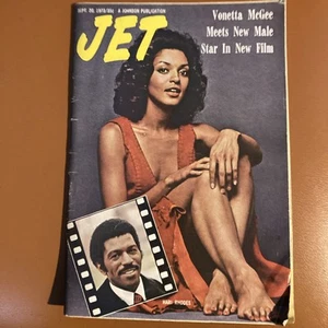 Vintage Jet Magazine Sept 20 1974, Actors Vonetta McGee & Hari Rhodes cover - Foto 1 di 1