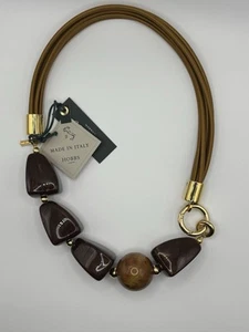 Hobbs London Made In Italy Olive Necklace Brand New - Picture 1 of 10