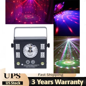 New 4 in 1 Mixed LED Light Party DJ Disco Lights Effect Pattern Strobe Light - Picture 1 of 9