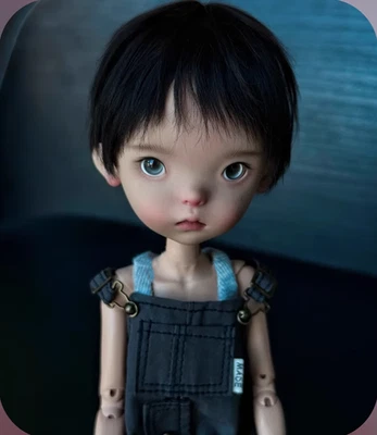 Boneca nua Bjd 1/6 menina Landoudou maquiagem facial + olhos figuras de resina brinquedo presentes - Imagem 1 de 4