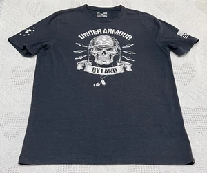 Under Armour By Land Militär T-Shirt Herren klein grau kurzärmelig - Bild 1 von 9