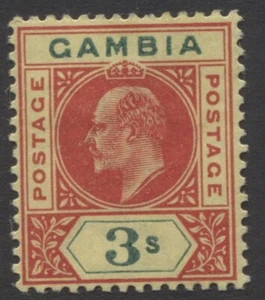 GAMBIA - 1902/05 WMK CA 3/- MINT (MLH) SG.56 (REF.S2-3) - Picture 1 of 1
