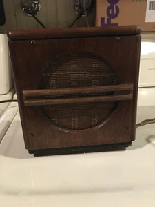 TELETALK speaker , wood , Webster Elec. , tested got 44ohms , used - Bild 1 von 8