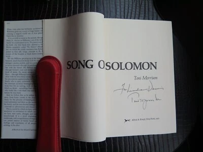 SIGNED by Toni Morrison | Song of Solomon | RARE BOMC ED | Nobel Prize 1993 MINT - Image 1 of 4