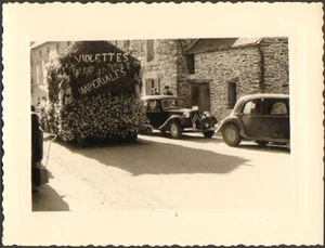 BRETAGNE PHOTO CAREME COMICE CAVALCADE CITROEN TRACTION VILLE A IDENTIFIER 1955 - Picture 1 of 1