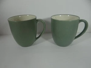 Noritake Colorwave Green Mugs Set of 2 Coffee Tea - Picture 1 of 8